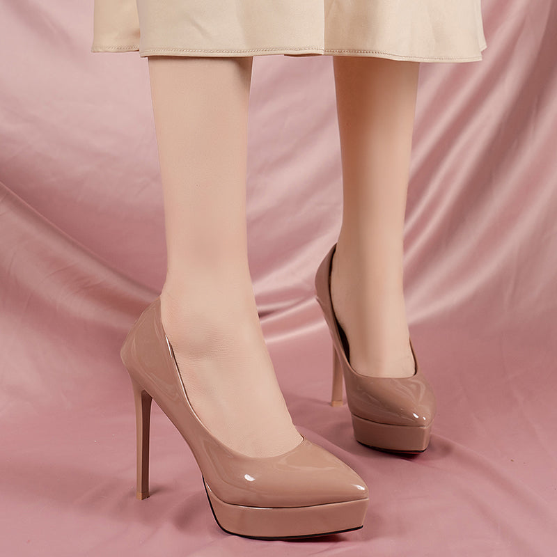 Elegante Lack High Heels für Damen