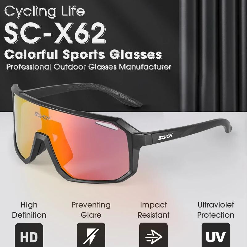 Gafas de sol de policarbonato UV400 multideporte para ciclismo y actividades al aire libre
