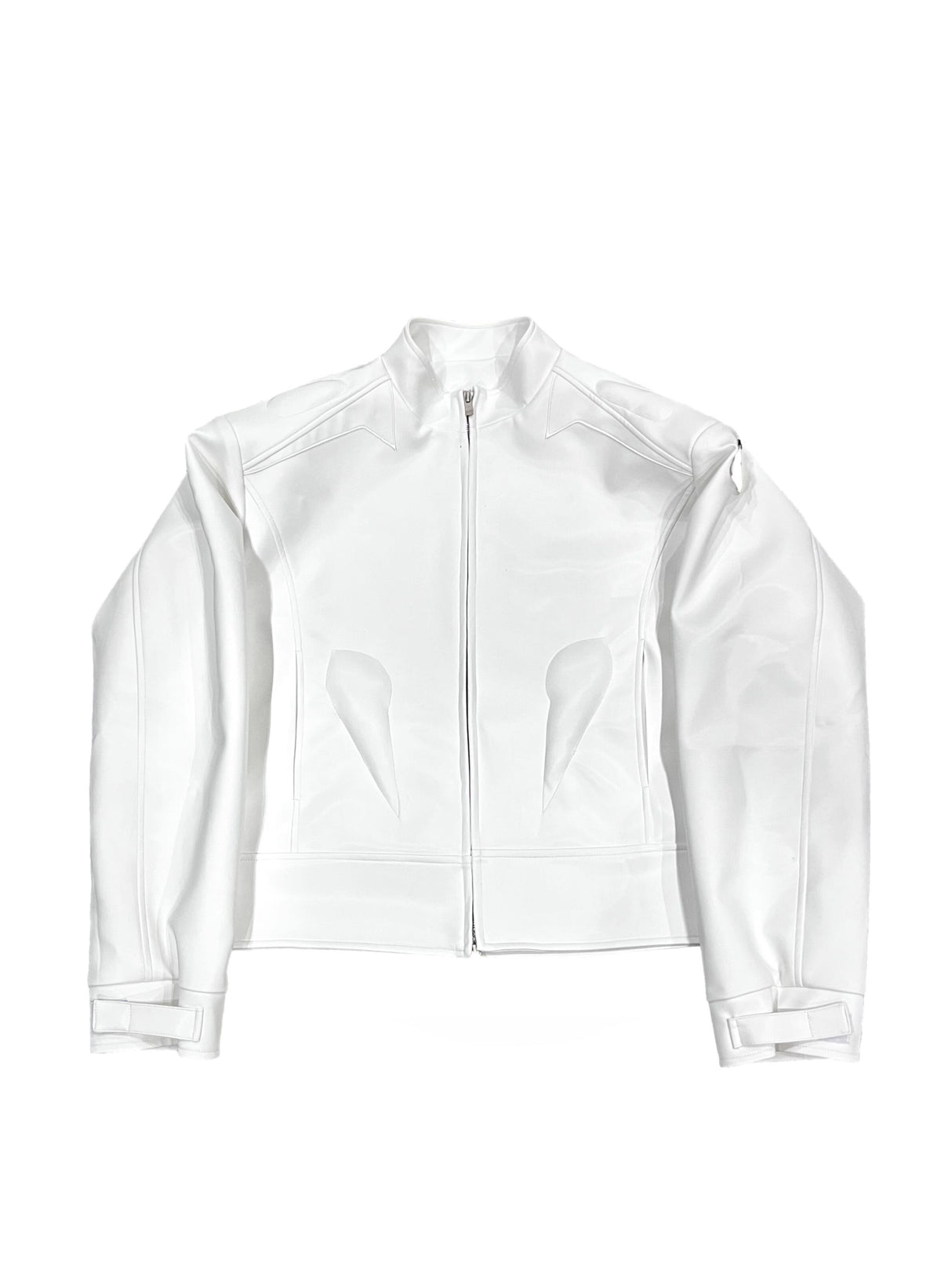 Lederjacke Jacke mit Metallgrafikdesign