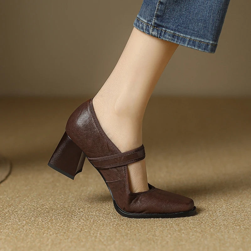 Elegante Herbst Mary Jane Pumps