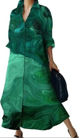 Nuevo vestido de lunares con temperamento de moda