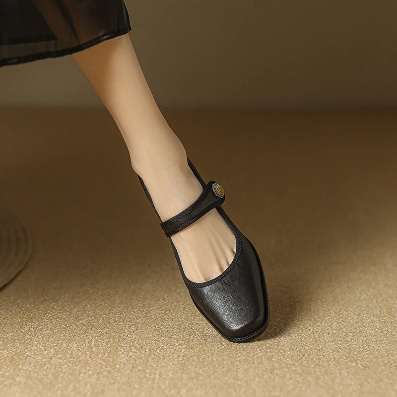 Elegante Herbst Mary Jane Pumps