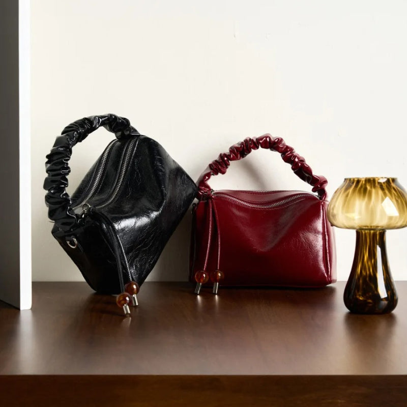 Bolso bandolera y de hombro de piel auténtica de lujo