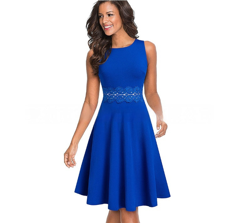 Vestido de encaje estilo europeo y americano