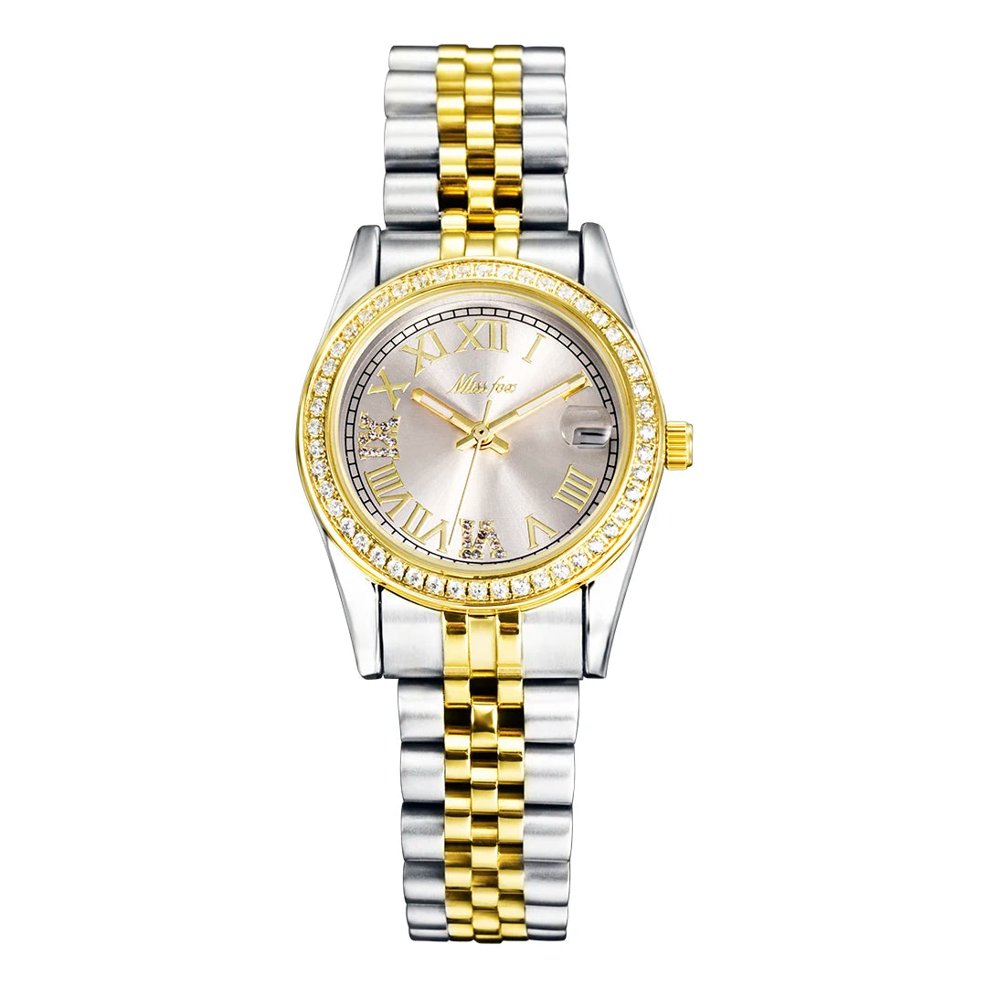 Reloj de oro de lujo para mujer