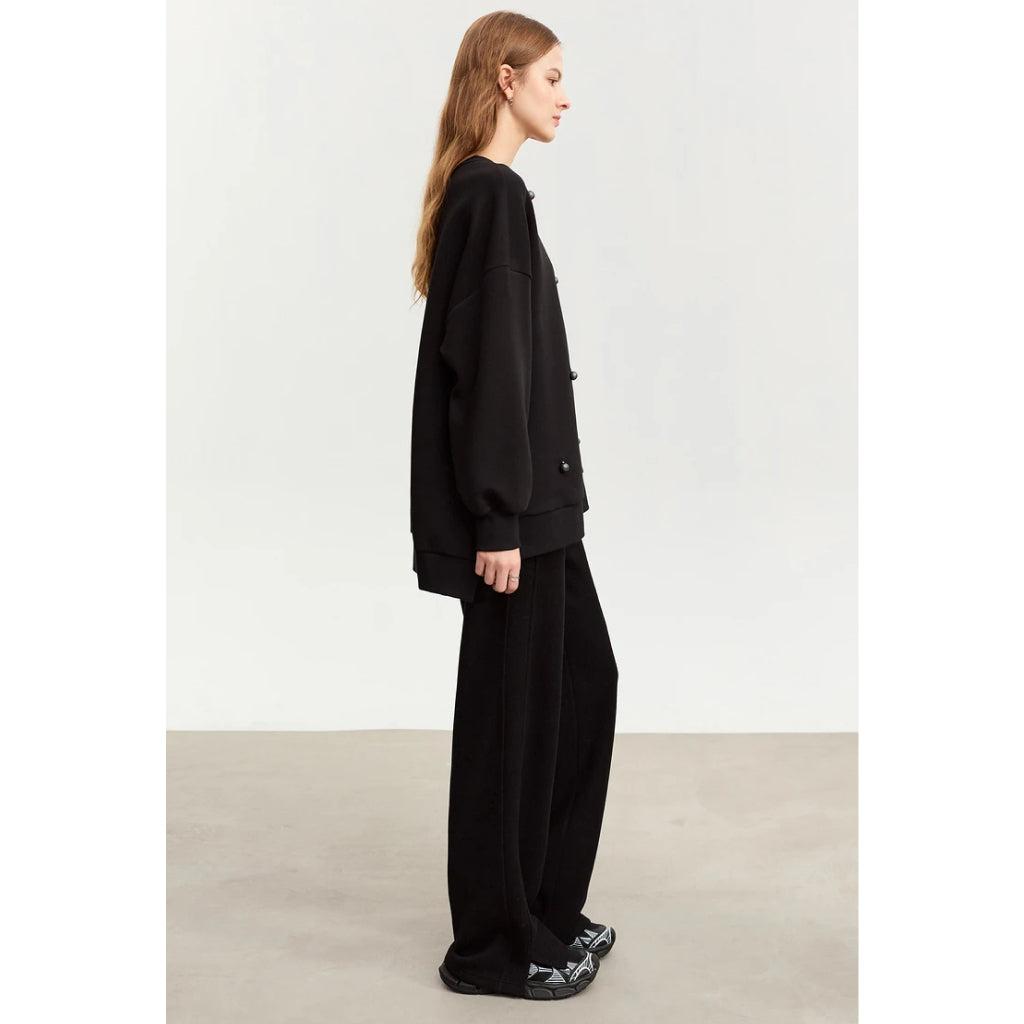 Lässiges Oversize-Sweatshirt mit Rundhalsausschnitt