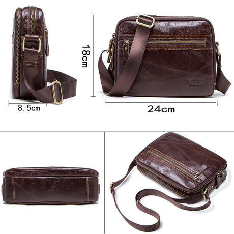 Angel Korean Fashion Leather Men's Messenger Bag - Dazpy