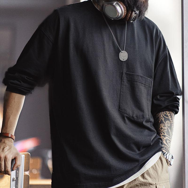 Lässiges Langarm-T-Shirt für Herren