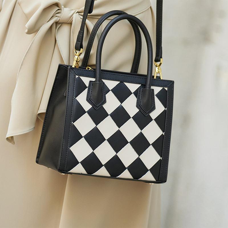 Elegante Handtasche aus echtem Leder