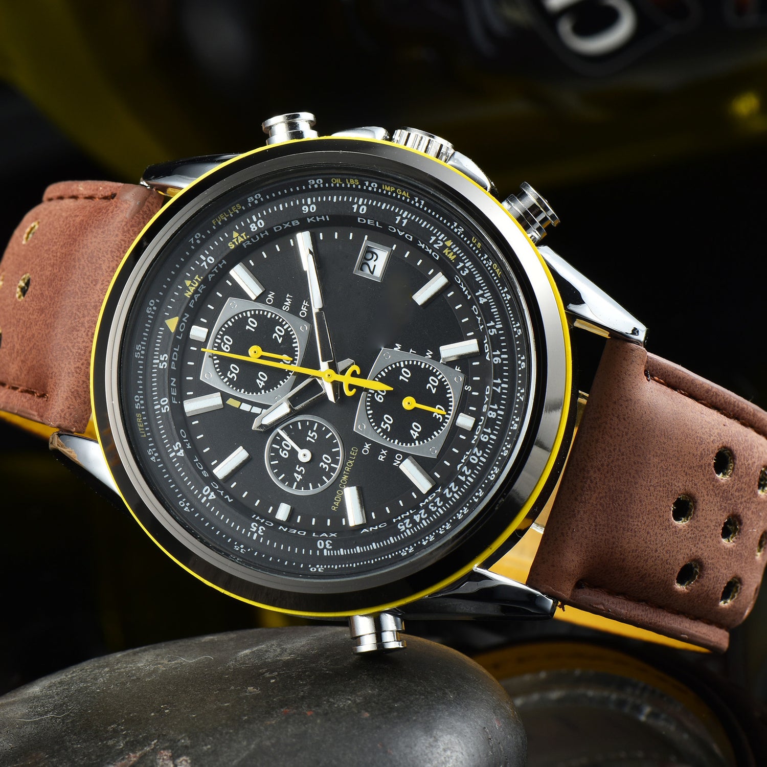 Quartz Full Function Men's Steel Belt Watch - Dazpy
