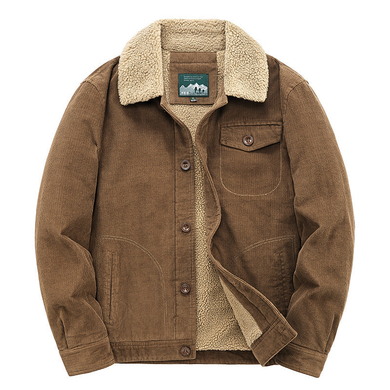 Modische Retro-Cordjacke für Herren