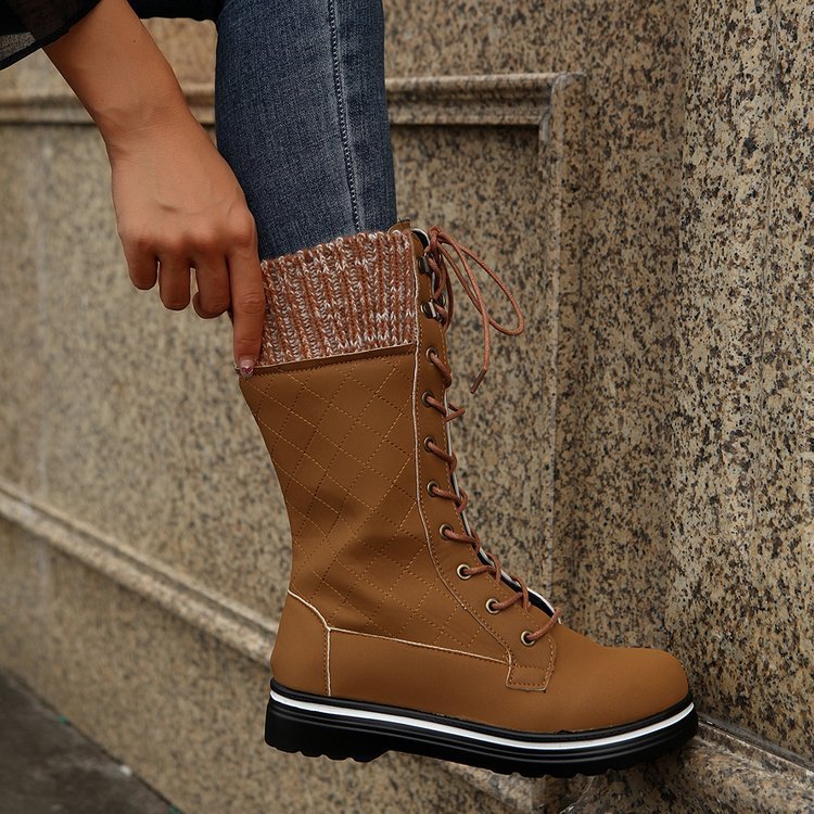 Botas Martin de color liso de nueva moda para damas