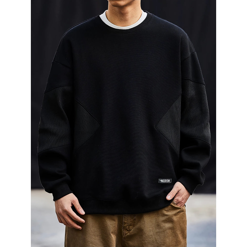 Frühling Herbst Patchwork Sweatshirt für Männer