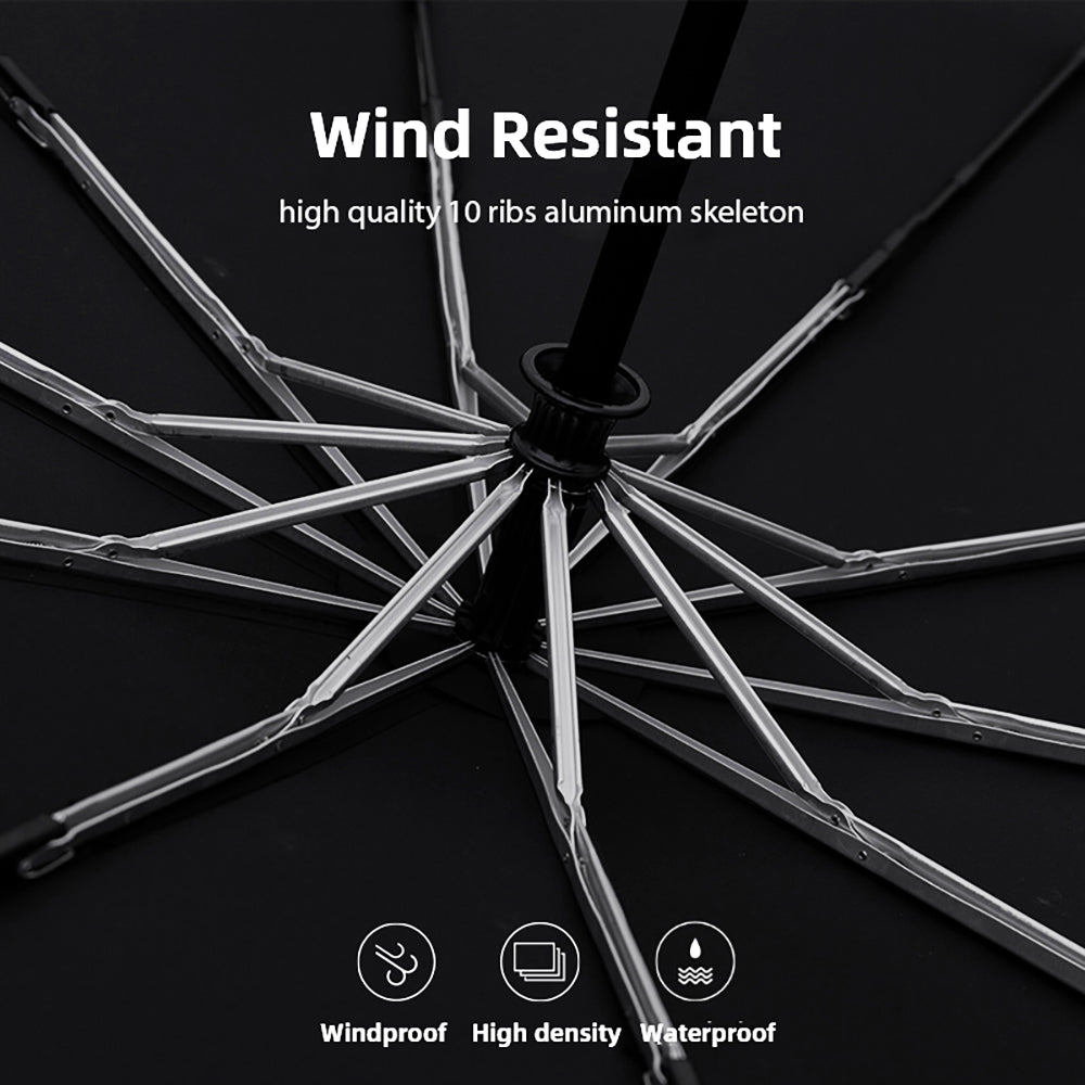 Großer automatischer Windproof-Regenschirm mit Carbonfaser-Griff