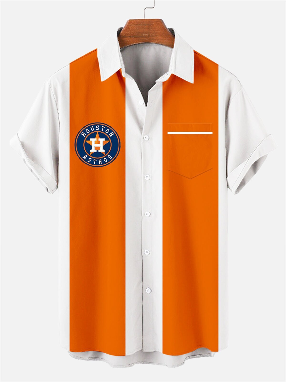 Camisa informal de manga corta de talla grande para hombre