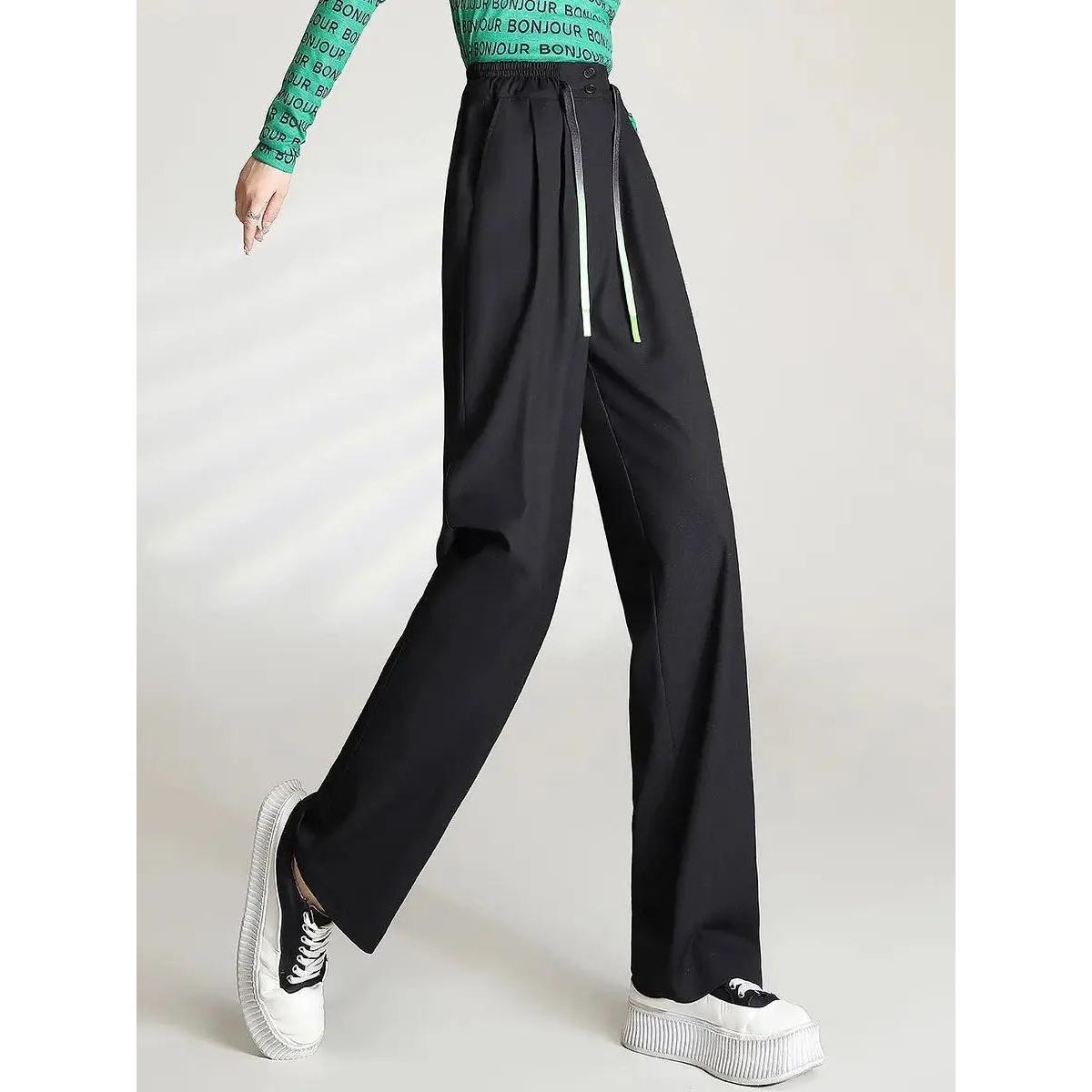 Locker sitzende Weitbeinhose für Damen mit elastischem Bund