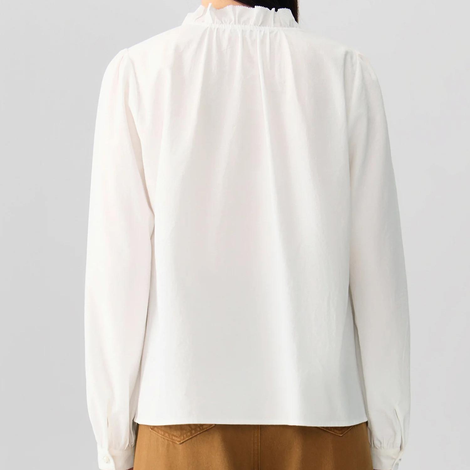 Elegante Pendlerbluse im französischen Stil