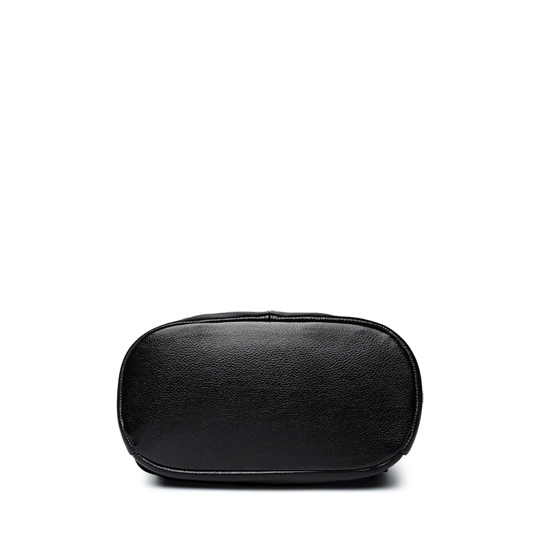Mochila de moda de cuero genuino para mujer