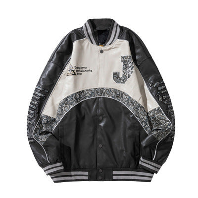 Uniforme de béisbol de cuero PU para hombre