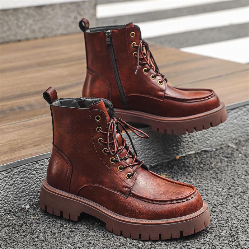 Luxuriöse handgefertigte Stiefeletten aus Leder