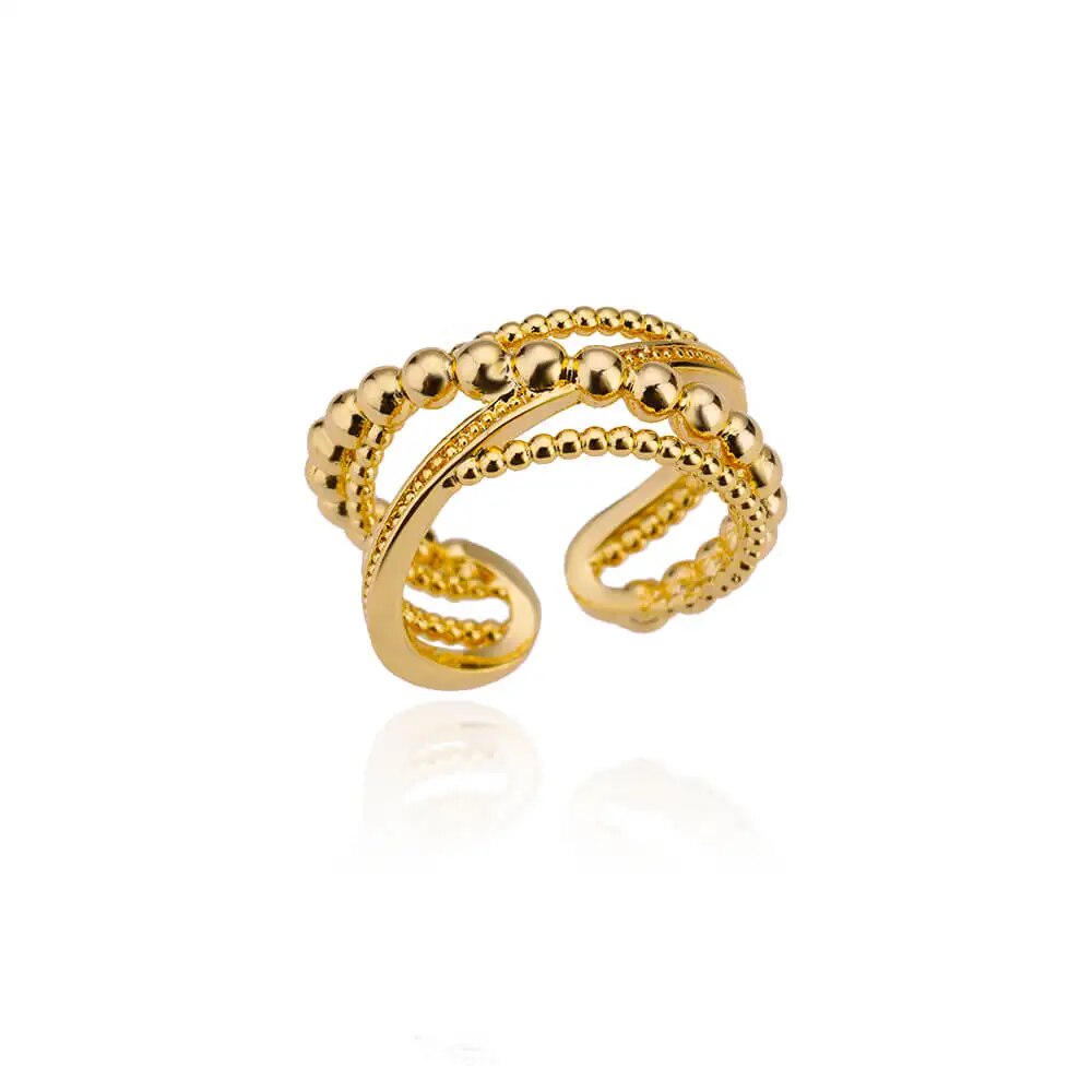 Schicke minimalistische Ringe aus Edelstahl für Damen