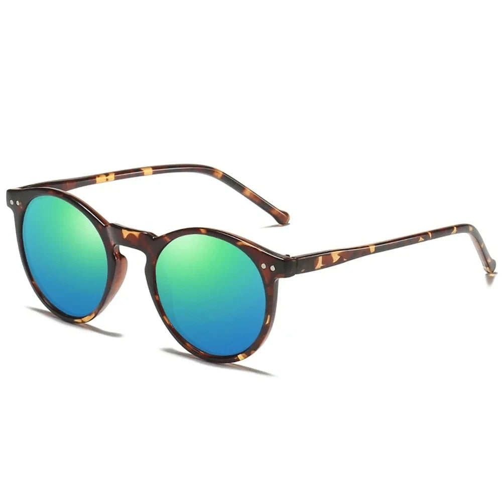 Gafas de sol polarizadas redondas retro 2024 UV400