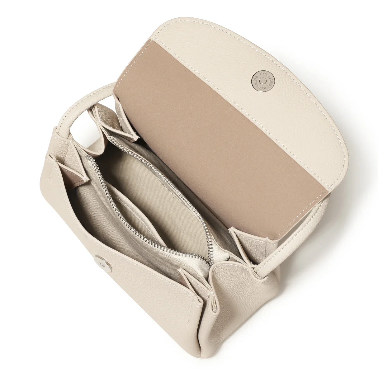 Handtasche aus echtem Togo-Narbenleder