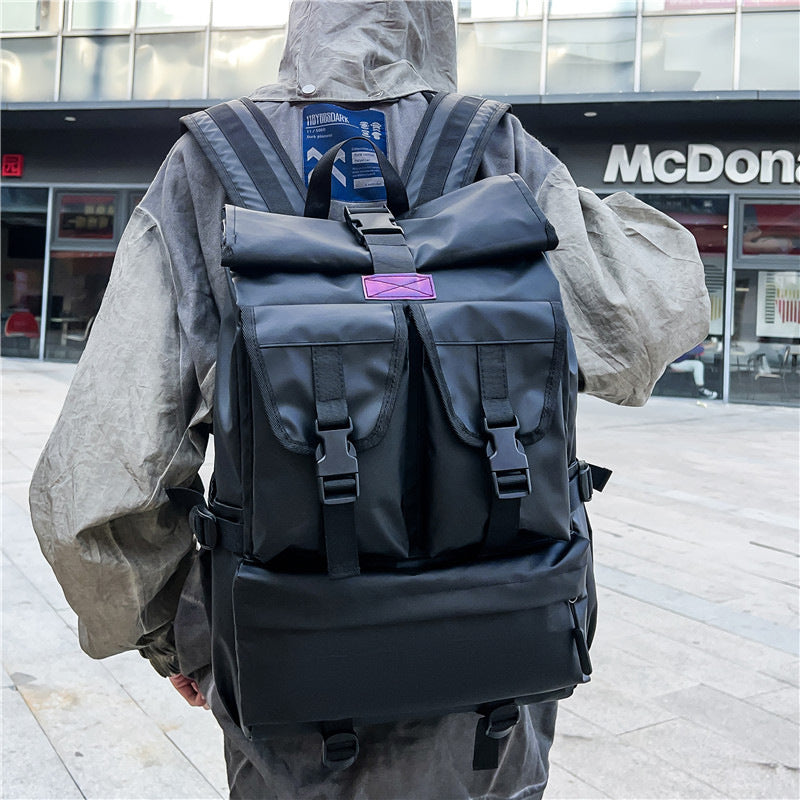Mode Schwarz Rucksack männer Reise Große Kapazität