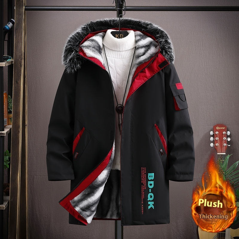 Chaqueta polar con capucha Chaqueta informal para hombre