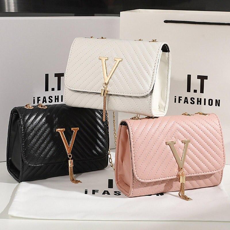 Bolso bandolera de lujo bordado con borlas de lentejuelas