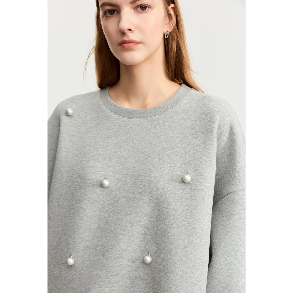 Lässiges Oversize-Sweatshirt mit Rundhalsausschnitt