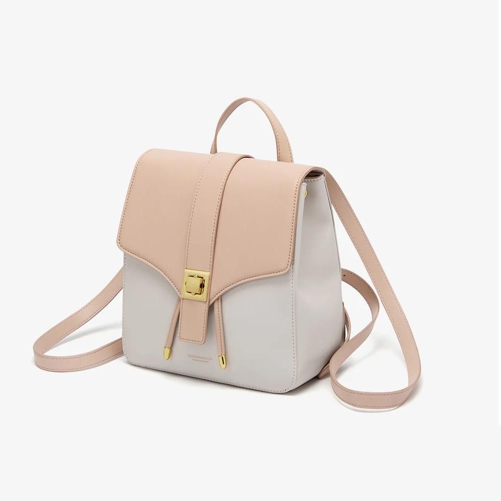 Mochila elegante de cuero de vaca