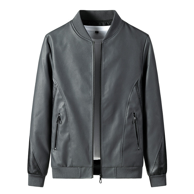 Nueva chaqueta holgada de otoño para hombre de mediana edad y talla grande