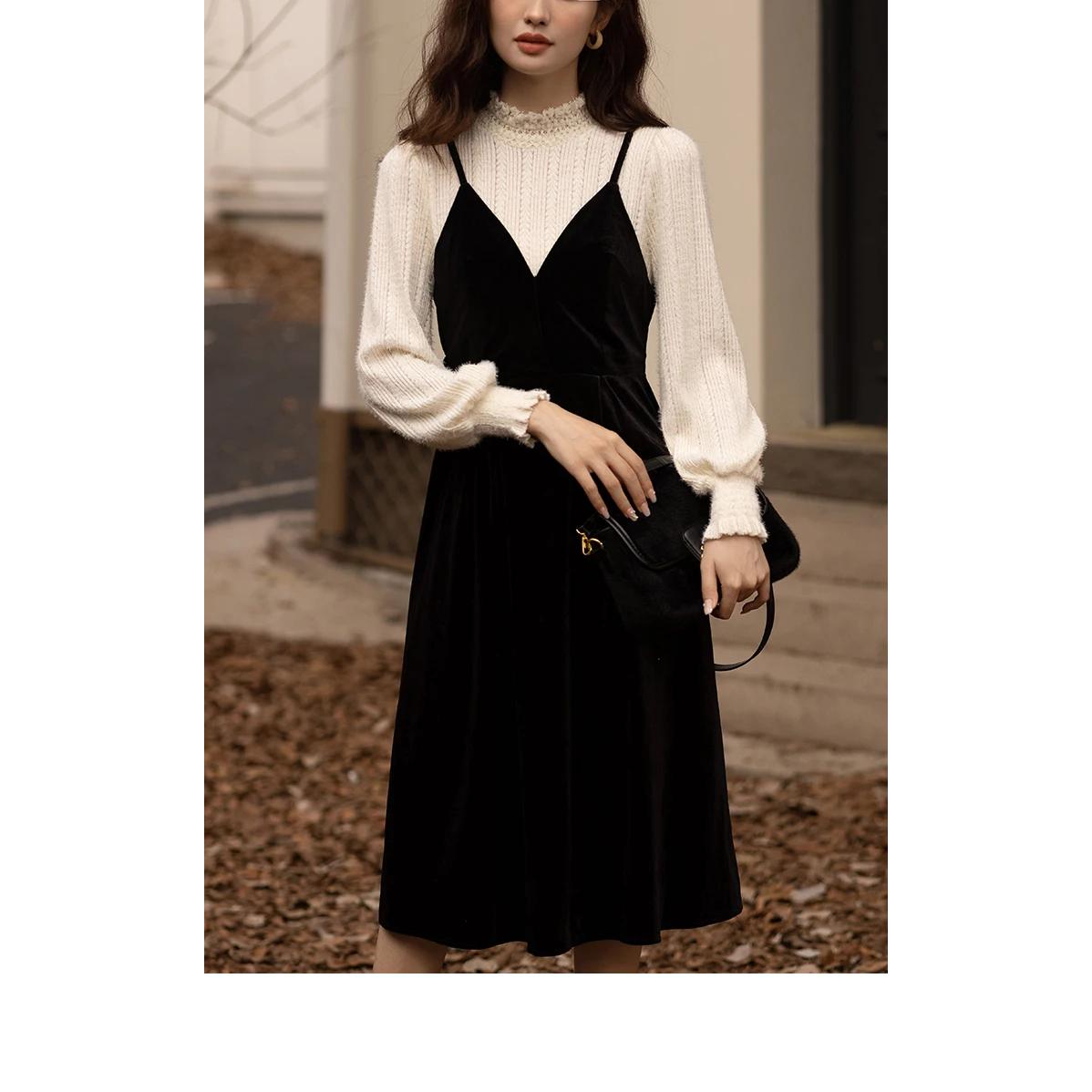 Elegantes Patchwork-Kleid aus Spitze