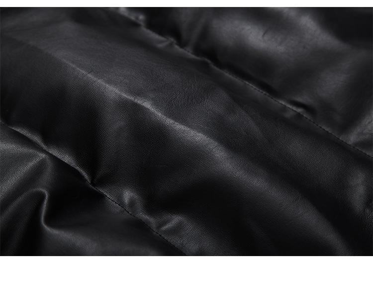 Lockerer, einfarbiger Baumwollmantel für Herren mit Stehkragen