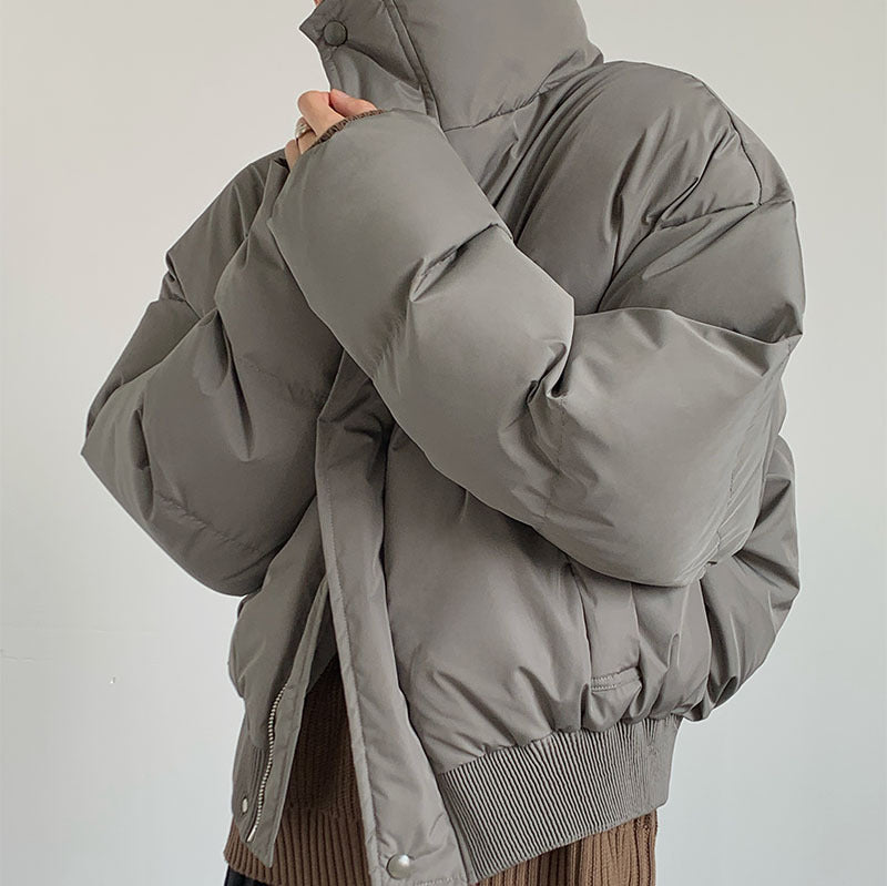 Winter Baumwolle Kleid Männer Lose Revers Dicken Warmen