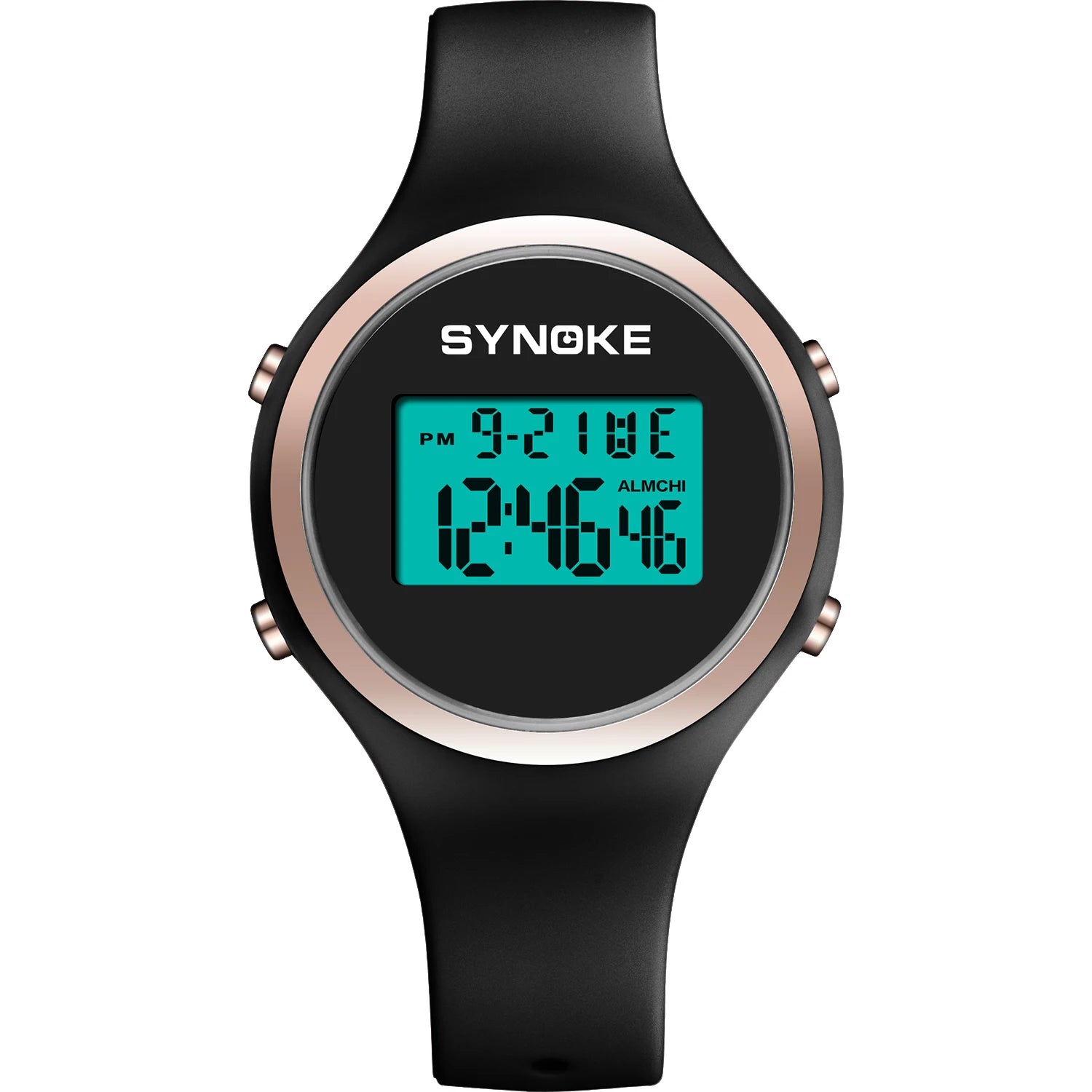 Reloj deportivo digital resistente al agua para mujer