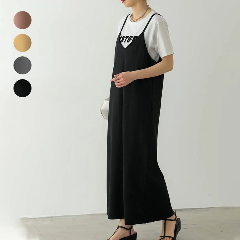 Vestido de mujer con tirantes ajustables de otoño en 4 colores