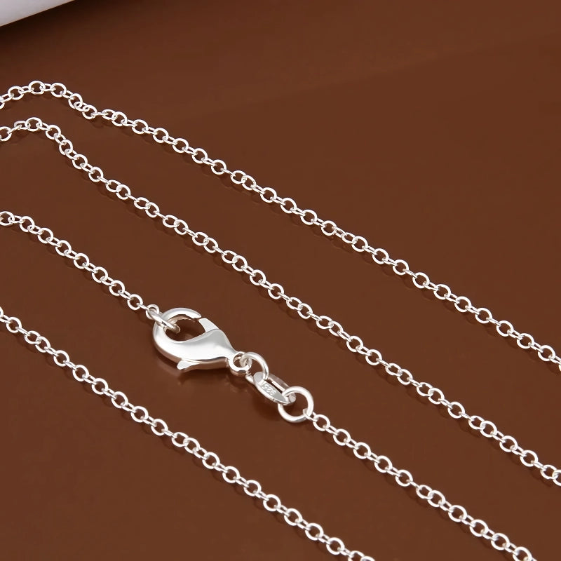 925 Sterling Silber Rolo Kette Halskette