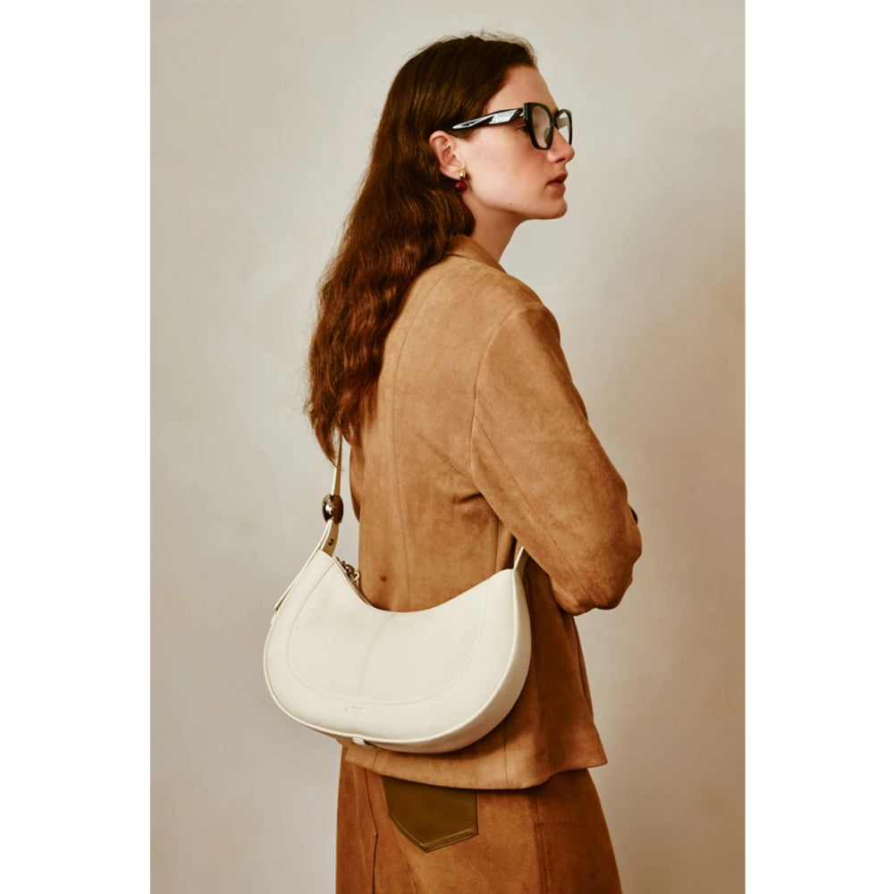 Elegante bolso de mano de piel con gran capacidad