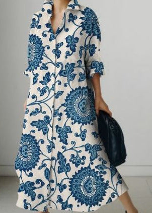 Nuevo vestido de lunares con temperamento de moda