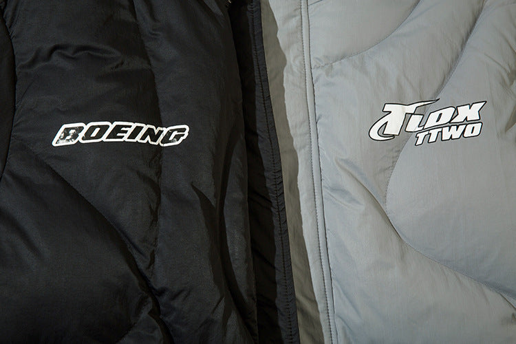 Neuer hochwertiger bedruckter Baumwollanzug mit Kapuze und unregelmäßigem Fadenpressen für Herren