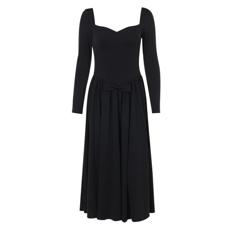 Vestido elegante de cuello cuadrado para mujer