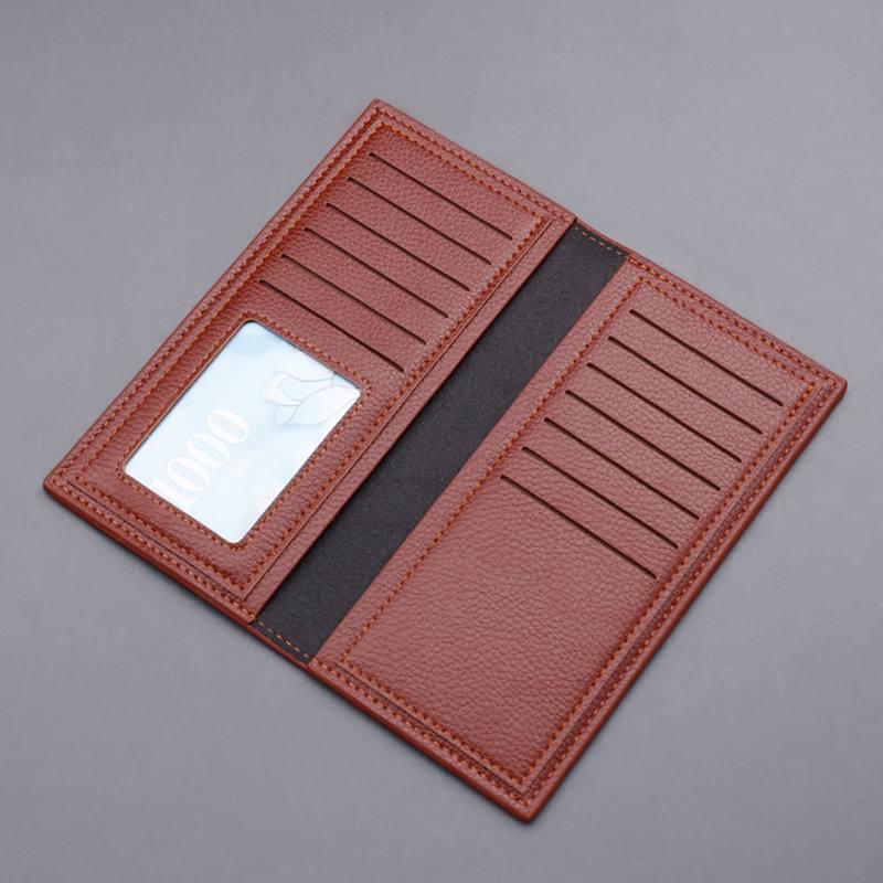 Modische lange Geldbörse mit Münzfach, mehreren Kartenfächern und Clutch