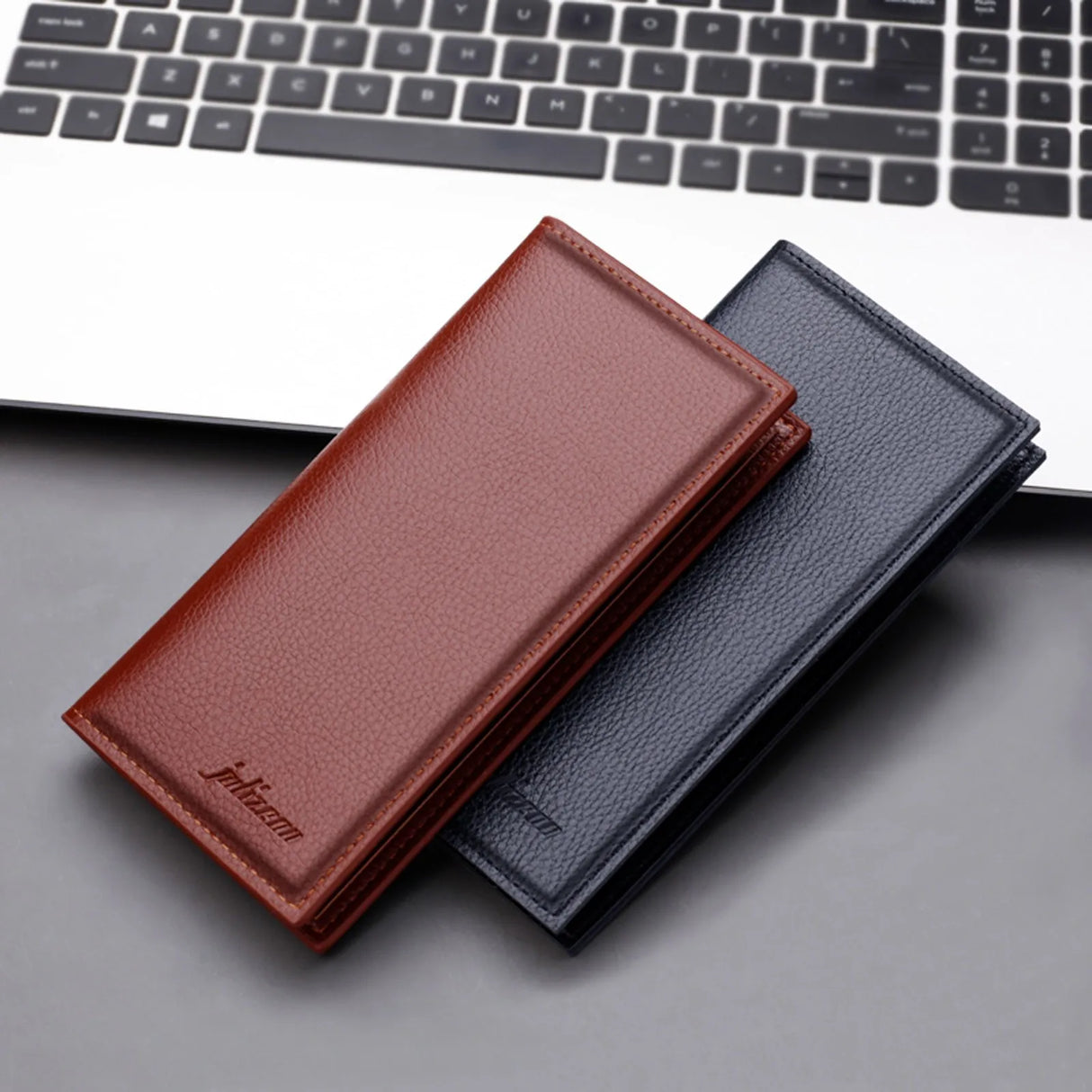 Modische lange Geldbörse mit Münzfach, mehreren Kartenfächern und Clutch