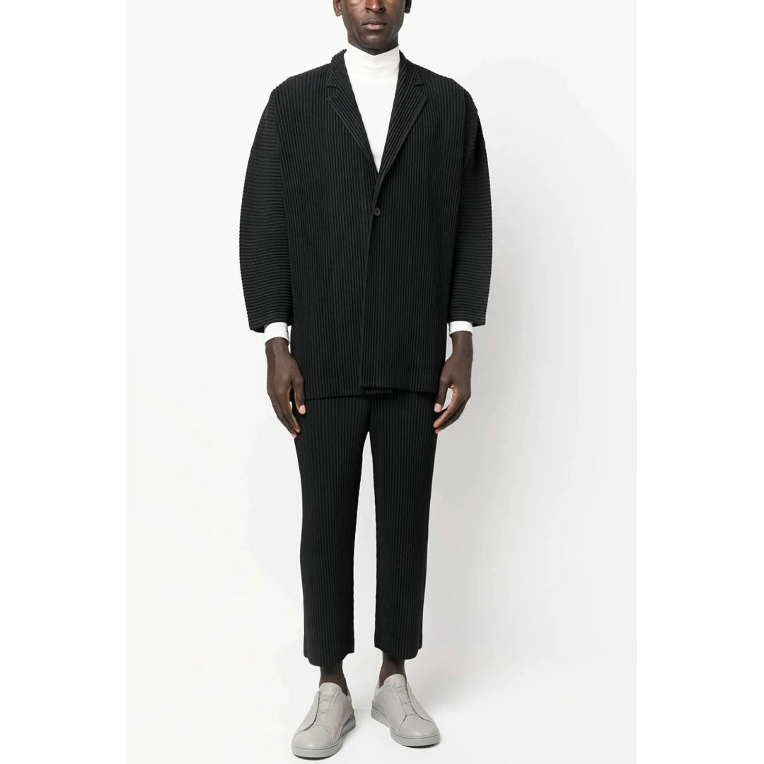 Lässiger Plissee-Blazer für Herren
