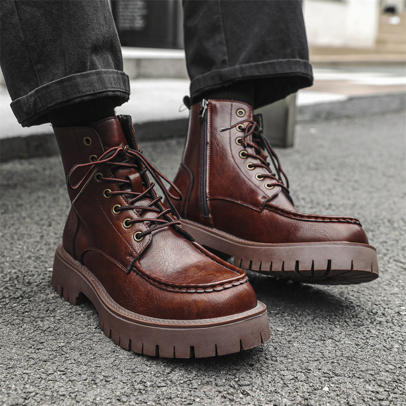 Luxuriöse handgefertigte Stiefeletten aus Leder