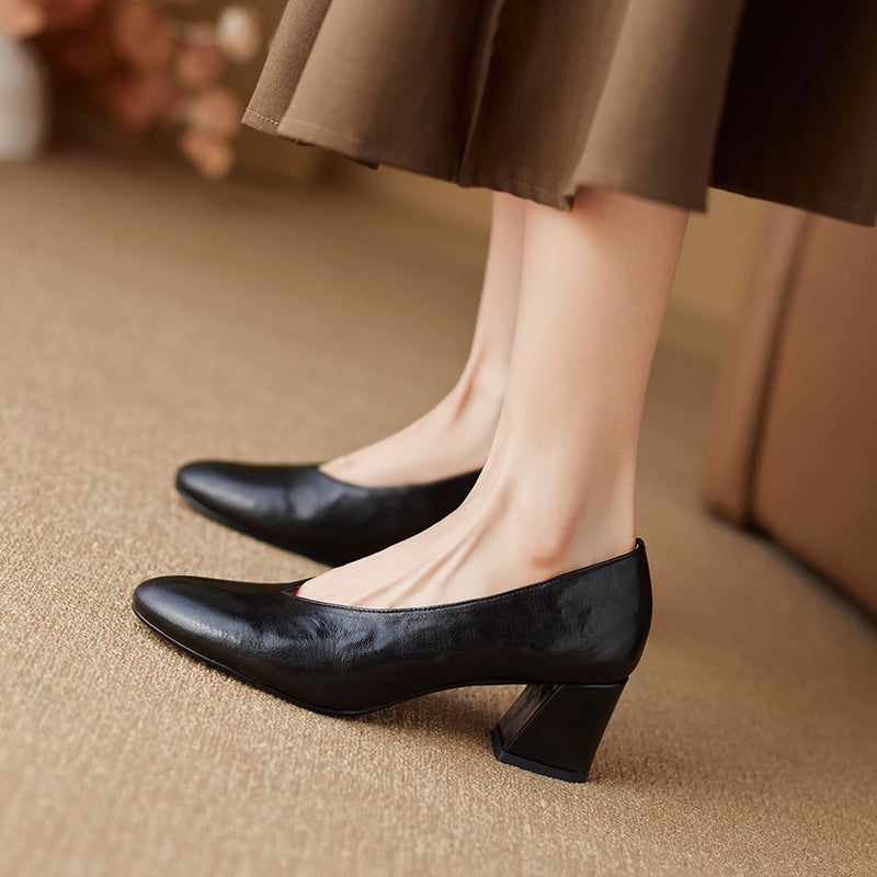 Tacones altos retro de primavera para mujer