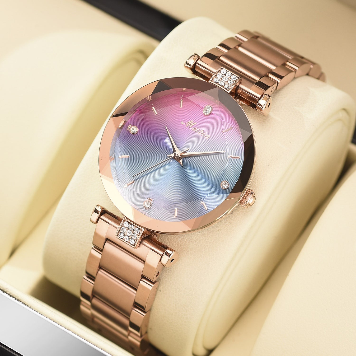 Fashion Symphony Face Waterproof Women's Watch Quartz Steel Band Student Women's Watch - Dazpy