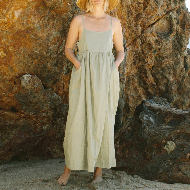 Damen Slingkleid aus Baumwolle im französischen Design